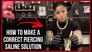 How to Make a Correct Piercing Saline Solution  Piercing Aftercare [upl. by Dinnie]