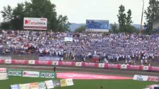 Unia Tarnów  PGE Marma Rzeszów derby 2013 doping i oprawa [upl. by Nylsej923]