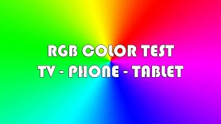 RGB Color Test  Pixel Refresh Full HD  Ghost Screen and Color Repair Tv Phone Tablet [upl. by Alyk505]