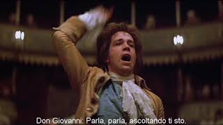 DON GIOVANNI  MOZART  A cenar teco sottotitoli in italiano tratto dal film Amadeus [upl. by Haletta]