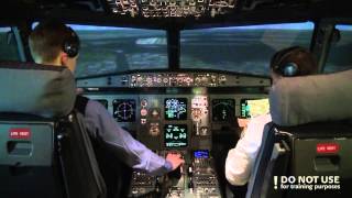 Flying Airbus A320 full cockpit video part 3  Baltic Aviation Academy [upl. by Kired]