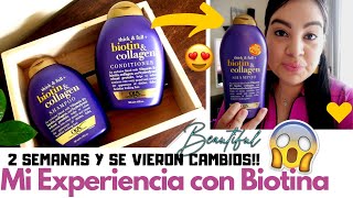 SHAMPOO DE BIOTINA Y COLÁGENO MI EXPERIENCIAQUE MASCARILLA USOCUAL ES LA MEJOR CREMA PARA PEINARME [upl. by Annadiane]