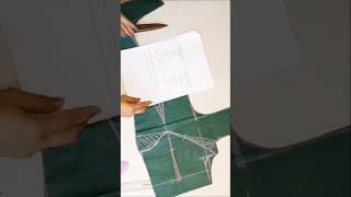 Easy method se blouse cutting shorts short youtubeshorts [upl. by Seena325]