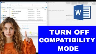 How to TURN OFF COMPATIBILITY MODE in WORD [upl. by Zil]