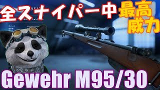 【BF5 🐼】武器解説 Gewehr M9530 威力最高のスナイパー！【PS4】 [upl. by Melisent373]