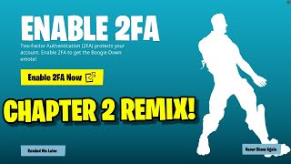 HOW TO ENABLE 2FA IN FORTNITE REMIX EASY METHOD [upl. by Erminna]