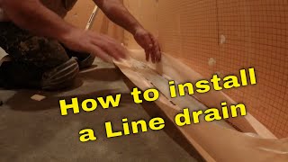 How to install a linear drain step by step [upl. by Etaner]