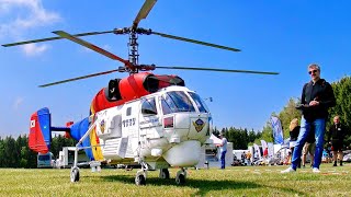 FASCINATING  KAMOV KA32 RUSSIAN TRANSPORT RC SCALE MODEL ELECTRIC HELICOPTER  FLIGHT DEMO [upl. by Marietta]