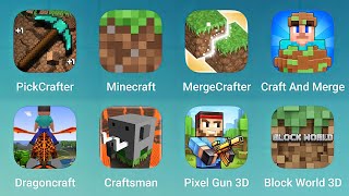 PickCrafter Minecraft MergeCrafter Craft and Merge Dragoncraft Craftsman Pixel Gun 3D [upl. by Xella]