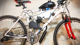 TUTORIAL BICIMOTO  Como Montar un Motor de Gasolina en tu Bicicleta  Kit 80cc [upl. by Koal199]