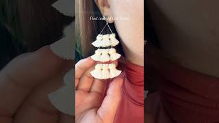 Christmas Tree Macrame Fringe Earrings DIY crafts jewelry tutorial [upl. by Aicirtap]