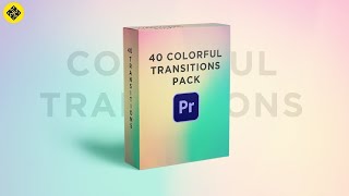 40 Colorful Transition Pack for Premiere Pro  Transitions for Premiere Pro [upl. by Codel459]