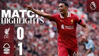 Highlights Liverpool 01 Nottingham Forest  Reds beaten at Anfield [upl. by Lenni]