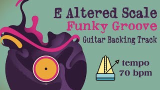 Funk Guitar Backing Track in E Altered Scale [upl. by Englis]