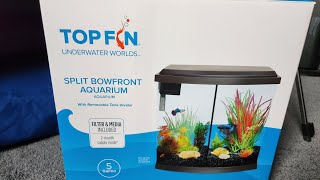 Top Fin Split Bowfront Aquarium Unboxing [upl. by Hollyanne65]