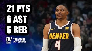 Russell Westbrook vs Raptors 21 pts 6 ast 6 reb  Nov 04 2024  Regular Season [upl. by Arv]