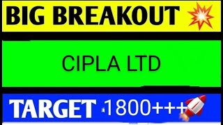 CIPLA LTD SHARE LATEST NEWS TODAYCIPLA SHARE TARGETCIPLA LTD SHARE NEWSCIPLA SHARE LATEST NEWS [upl. by Vachell]