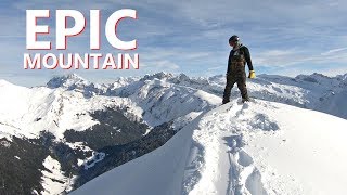 EPIC MOUNTAIN TOP SNOWBOARDING IN MORZINE FRANCE [upl. by Brana]