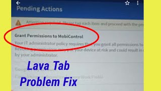 Fix Pending Actions  Grant Permissions to MobiControl  IT administrator Problem Solve [upl. by Muire696]