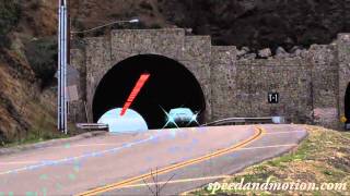 Ferrari 599 GTO out of a tunnel and downshifting [upl. by Satsoc]