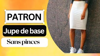 PATRON JUPE DE BASE SANS PINCES SUR MESURETUTO COUTURE FACILE POUR LES DÉBUTANTESPRETTY IRO [upl. by Yecart]