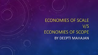 Economies of Scale vs scope  what are they and why does it matters [upl. by Yanarp276]