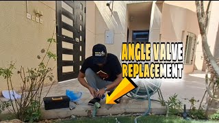 NAGPALIT NG ANGLE VALVE SA MAY GARDEN  familydriversasaudi ofwdriver buhaydriver anglevalve [upl. by Ailito836]