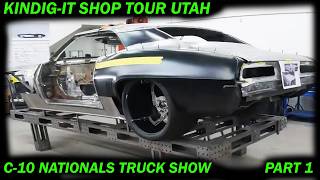 KINDIG IT SHOP TOUR PRESHOW THE C10 NATIONALS SALT LAKE CITY 2024 SHOP WALK THROUGH PART 1 [upl. by Enaamuj]