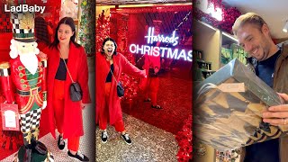 Surprising Dad with Magical Harrods Christmas shop 🤣🎄 [upl. by Brown34]