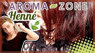 🌿 HENNÉ CHEVEUX AROMAZONE test pose et avis [upl. by Krenn]