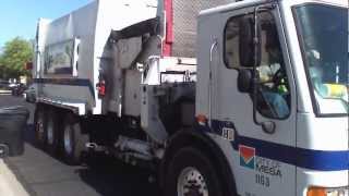 Recycle Kid gets a close up look at the city garbage truck [upl. by Pollitt]