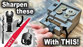 How to Sharpen Oscillating Multitool Blades with the Tigers Teeth Blade Sharpener [upl. by Tedda900]