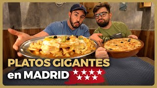 Probando los PLATOS MÁS GRANDES de MADRID con COCITUBER  IMPOSIBLE ACABARLOS… [upl. by Anit911]