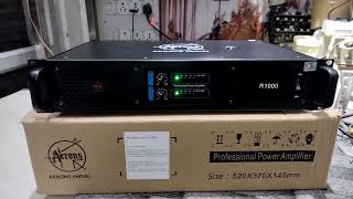 AERONS INDIA POWER AMPLIFIER R1000 UNBOXING REVIEW AND TESTING WITH PRICE 😊 [upl. by Annairb]