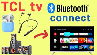 tcl tv bluetooth connect [upl. by Idnahr227]