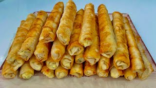 Hazır Kesimli Yufka ile ÇITIR ÇITIR Sigara Böreği👌💯Börek Tarifleri [upl. by Anniroc170]