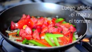 Cómo hacer fajitas vegetarianas  Recetas saludables [upl. by Dorwin]