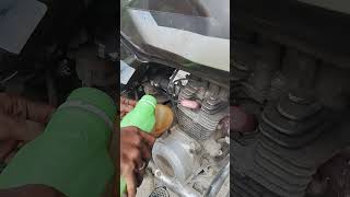 Bajaj ct100 eingin oill change short video ct 100shortvideo [upl. by Tra531]