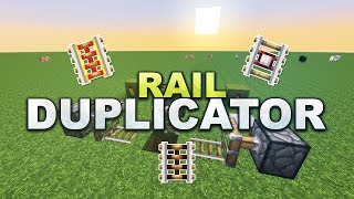 Minecraft  Infinite Powered Rail Duplicator  Tutorial 1710 [upl. by Aurthur]