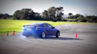 Holden Commodore VE SSV L98  RAC Skid Pan [upl. by Dnalyag]