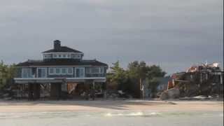 New Jersey Coast by Boat  One Week After Hurricane Sandy [upl. by Ieppet]