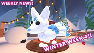 🧊 GLACIER KITSUNE 🦊 New Minigame 🗞️ Weekly News🎄Adopt Me on Roblox [upl. by Atazroglam]