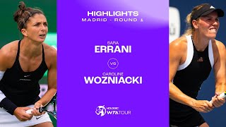 Sara Errani vs Caroline Wozniacki  2024 Madrid Round 1  WTA Match Highlights [upl. by Malina]