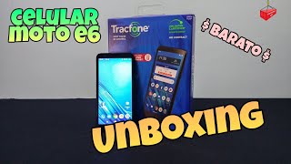 CELULAR TRACFONE MOTOROLA MOTO E6  Unboxing y Review [upl. by Lindi689]