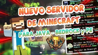 Nuevo SERVIDOR SURVIVAL SEMI  CUSTOM para Minecraft PEBEDROCKJAVA 1204  NO PREMIUM y PREMIUM [upl. by Tik]