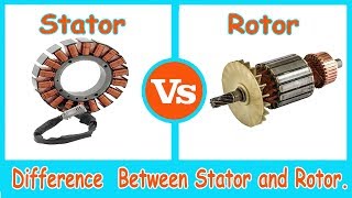 Stator and Rotor  Difference Between stator and Rotor [upl. by Kcirtap]