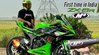 Kawasaki ZX6R M4 Exhaust Installation  Wheels On Drugs [upl. by Thom]