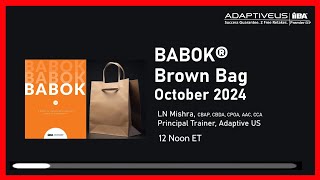 BABoK Brownbag  US  October 2024 Session [upl. by Shina]