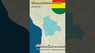 Where is BOLIVIA located in the World JBManCavecom Shorts [upl. by Leuqar660]