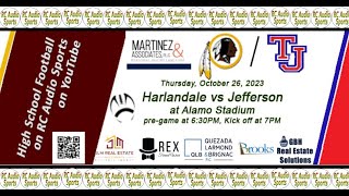 Football Harlandale vs Jefferson at Alamo Stadium 102623 [upl. by Anallij]